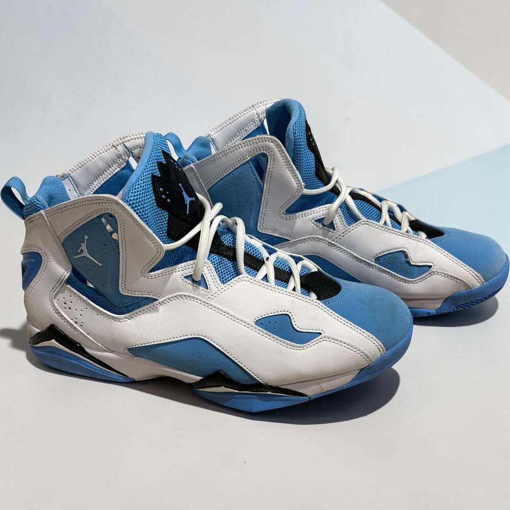 Jordan True Flight Size 12 UNC University Blue White Black